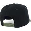 imageTrendy Apparel Shop 5 Panel Cotton and Suede Combo Snapback Baseball CapBlack Olive