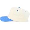imageTrendy Apparel Shop 5 Panel Cotton and Suede Combo Snapback Baseball CapStone Blue