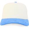 imageTrendy Apparel Shop 5 Panel Cotton and Suede Combo Snapback Baseball CapStone Blue