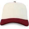 imageTrendy Apparel Shop 5 Panel Cotton and Suede Combo Snapback Baseball CapStone Burgundy