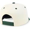 imageTrendy Apparel Shop 5 Panel Cotton and Suede Combo Snapback Baseball CapStone Dark Green
