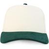 imageTrendy Apparel Shop 5 Panel Cotton and Suede Combo Snapback Baseball CapStone Dark Green