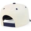 imageTrendy Apparel Shop 5 Panel Cotton and Suede Combo Snapback Baseball CapStone Navy