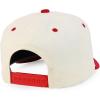 imageTrendy Apparel Shop 5 Panel Cotton and Suede Combo Snapback Baseball CapStone Red