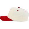 imageTrendy Apparel Shop 5 Panel Cotton and Suede Combo Snapback Baseball CapStone Red