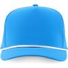 imageTrendy Apparel Shop 5 Panel High Profile Rope Hybrid Perforated Mesh Back CapAqua White