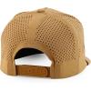imageTrendy Apparel Shop 5 Panel High Profile Rope Hybrid Perforated Mesh Back CapBeige Black