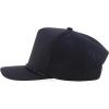 imageTrendy Apparel Shop 5 Panel High Profile Rope Hybrid Perforated Mesh Back CapBlack Black