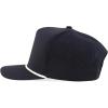 imageTrendy Apparel Shop 5 Panel High Profile Rope Hybrid Perforated Mesh Back CapBlack White
