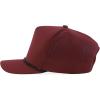 imageTrendy Apparel Shop 5 Panel High Profile Rope Hybrid Perforated Mesh Back CapBurgundy Black
