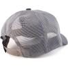 imageTrendy Apparel Shop Debossed Stars and Striped Trucker Mesh Back Baseball CapGrey