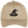 imageTrendy Apparel Shop Witches Hat Embroidered Halloween Theme Adjustable Baseball CapKhaki