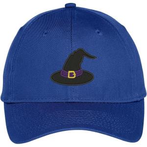 imageTrendy Apparel Shop Witches Hat Embroidered Halloween Theme Adjustable Baseball CapRoyal
