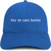 imageTrendy Apparel Shop Soy un caos Bonito Embroidered Cotton Unstructured Low Profile Dad HatRoyal