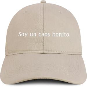imageTrendy Apparel Shop Soy un caos Bonito Embroidered Cotton Unstructured Low Profile Dad HatStone