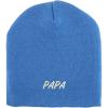 imageTrendy Apparel Shop Papa Embroidered Made in USA Short Acrylic Knit Winter Beanie HatSky