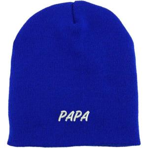 imageTrendy Apparel Shop Papa Embroidered Made in USA Short Acrylic Knit Winter Beanie HatRoyal