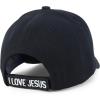 imageTrendy Apparel Shop Only Jesus Praying Hand Embroidered Christian Ball CapBlack 2