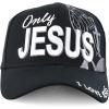 imageTrendy Apparel Shop Only Jesus Praying Hand Embroidered Christian Ball CapBlack