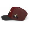 imageTrendy Apparel Shop Only Jesus Praying Hand Embroidered Christian Ball CapBurgundy Brown 9