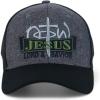 imageTrendy Apparel Shop Only Jesus Praying Hand Embroidered Christian Ball CapCharcoal Black 8