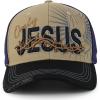 imageTrendy Apparel Shop Only Jesus Praying Hand Embroidered Christian Ball CapKhaki Black 7