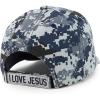 imageTrendy Apparel Shop Only Jesus Praying Hand Embroidered Christian Ball CapNavy Digital Camo 2