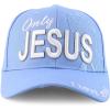 imageTrendy Apparel Shop Only Jesus Praying Hand Embroidered Christian Ball CapSky