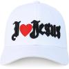 imageTrendy Apparel Shop Only Jesus Praying Hand Embroidered Christian Ball CapWhite 1