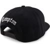 imageTrendy Apparel Shop Oversize XXL Old English Compton Embroidered Flatbill Snapback Baseball CapBlack