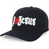 imageTrendy Apparel Shop Only Jesus Praying Hand Embroidered Christian Ball CapBlack 1