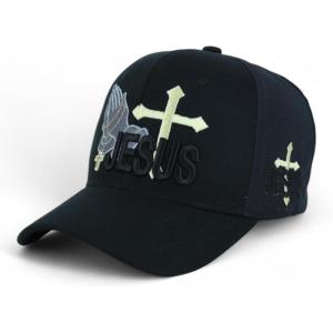 imageTrendy Apparel Shop Only Jesus Praying Hand Embroidered Christian Ball CapBlack Black 9