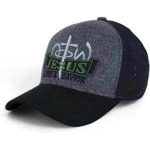 imageTrendy Apparel Shop Only Jesus Praying Hand Embroidered Christian Ball CapCharcoal Black 8