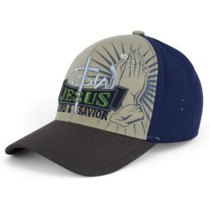 imageTrendy Apparel Shop Only Jesus Praying Hand Embroidered Christian Ball CapKhaki Brown 8