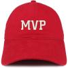 imageTrendy Apparel Shop MVP Embroidered Unstructured Cotton Dad HatRed