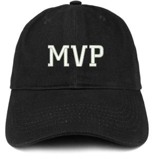 imageTrendy Apparel Shop MVP Embroidered Unstructured Cotton Dad HatBlack