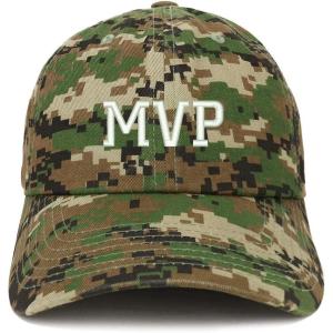 imageTrendy Apparel Shop MVP Embroidered Unstructured Cotton Dad HatDigital Green Camo