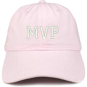 imageTrendy Apparel Shop MVP Embroidered Unstructured Cotton Dad HatLight Pink