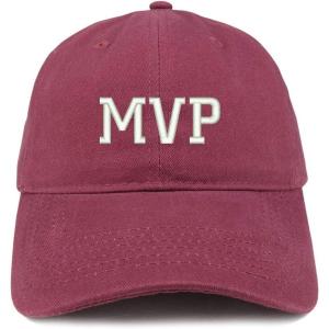 imageTrendy Apparel Shop MVP Embroidered Unstructured Cotton Dad HatMaroon
