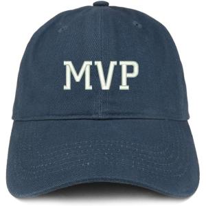 imageTrendy Apparel Shop MVP Embroidered Unstructured Cotton Dad HatNavy