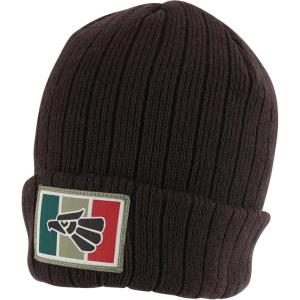 imageTrendy Apparel Shop Warm Knit MEX Patch Cuff BeanieBrown 1