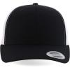 imageTrendy Apparel Shop Oversize XXL Structured Blank 6 Panel Retro Trucker Mesh CapBlack White
