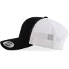 imageTrendy Apparel Shop Oversize XXL Structured Blank 6 Panel Retro Trucker Mesh CapBlack White