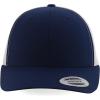 imageTrendy Apparel Shop Oversize XXL Structured Blank 6 Panel Retro Trucker Mesh CapNavy White