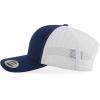 imageTrendy Apparel Shop Oversize XXL Structured Blank 6 Panel Retro Trucker Mesh CapNavy White