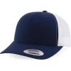 imageTrendy Apparel Shop Oversize XXL Structured Blank 6 Panel Retro Trucker Mesh CapNavy White