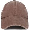 imageTrendy Apparel Shop Low Profile Unstructured Pigment Dyed Cotton Twill Baseball CapChocolate