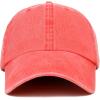 imageTrendy Apparel Shop Low Profile Unstructured Pigment Dyed Cotton Twill Baseball CapCoral