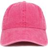 imageTrendy Apparel Shop Low Profile Unstructured Pigment Dyed Cotton Twill Baseball CapFuchsia