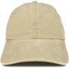 imageTrendy Apparel Shop Low Profile Unstructured Pigment Dyed Cotton Twill Baseball CapKhaki